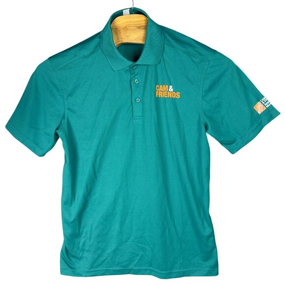 Cam & Friends Home Depot Teal Polo Shirt Adults L Employee Appreciation Month - Picture 1 of 12